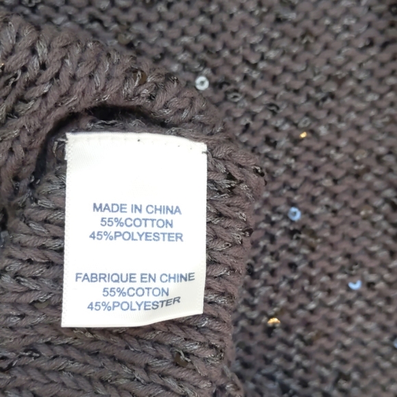 Splendid Sparkly Charcoal Pullover Sweater - Picture 6 of 8